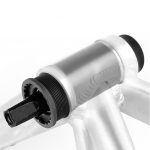 Jalgratta alumine kronstein, nelja auguga telgratta osad ruudukujulise koonilise spindli v&auml;nda jaoks(68x127,5 mm) 68X124.5MM