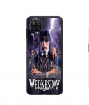 Coque - Maniacase - Samsung Galaxy A12 - Silicone - Noir - Mercredi Adams must