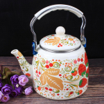 Koduseks kasutamiseks paksu emailiga teekann 3,5L filtriekraaniga