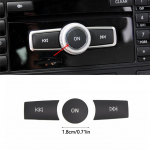3 tk auto helitugevuse sissel&uuml;litamise nupud kaanekleebised trimmi sobivad Mercedes Benz ABC ML CLS klassi GLA200 ML GLK300 E260 autotarvikutele 2.2cm must