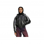 Adidas Originals Spordielustiili Seeria Br&auml;ndi Logo Triibuline Mugav L&otilde;tv Puuvillane Jakk Naiste Jakk Must JX9225 2XS