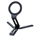 Magnetiline Telefonihoidik Alumiiniumsulamist Lauahoidik Mobiiltelefoni Videosalvestuseks Reisimine Kaasaskantav Kokkupandav Statiiv Reguleeritava Nurga Telefonikinnitus must