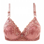 Naiste kaunilt tikitud lilleline rinnahoidja Push Up Paar rindu toetav mugav rinnahoidja &otilde;hukesed rinnahoidjad, seksikad 38/85