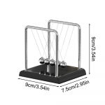 &Uuml;hest t&uuml;kist magnetiline levitatsioon Newtoni h&auml;ll, igiliikuv lauaornament - Ideaalne &otilde;ppimiseks v&otilde;i kontoridekooriks 9cm must