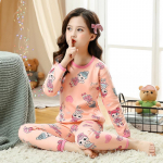 Laste termiline pidžaamakomplekt: Unisex, &uuml;mara kaelusega, pluss samet, paksendatud s&uuml;giseks ja talveks. 165 cm