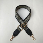 Reguleeritav etniline crossbody koti rihm - Lai, mitmek&uuml;lgne &otilde;lakoti aksessuaar naistele Light Gold Buckle