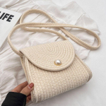 Rural Woven Bag Mobile Phone Bag Women's Crossbody Bag Shoulder Bag Beach Bag
