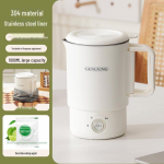Kaasaskantav kokkupandav elektriline reisikeetja, roostevaba teras, minisuurus &auml;rireisideks 1000ml Portable Electric Kettle