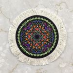 Teetassi alus &uuml;mmargune hiire randmetugi s&ouml;&ouml;gilaua kohvi alus retro kausi alus mustriline disain sinine