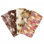 Jaapani stiilis lilleline puuvillakanga komplekt: 5 v&auml;rvi patchwork k&auml;sit&ouml;&ouml;projektide jaoks