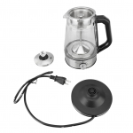 Elektriline Teekann Automaatne Klaasist Aurupihustusega Isoleeritud Elektripliit 1,2L L
