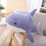 Uus 80cm/100cm Suur Suurus P&auml;riselu Haaiga Pl&uuml;&uuml;sist M&auml;nguasi Padi Pehme T&auml;idisega Mereloom Vaala Nukk Rahustav Padi Kingitus Lastele 80cm
