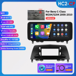 Ossuret 10.25 Carplay Android 13 Autoraadio Bluetooth Mercedes Benz W204/S204 C-klassile NTG 4.0 4.5 2008-2014 auto nutikad s&uuml;steemid multimeedia HC2 2G 32G AI