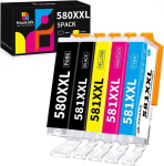Tr7550 Ts705 Ts705A Ts6350 Ts6350A Ts6351 Ts6351A Ts6250 Ts6150 Ts6151 Kassett 580 581 XXL &Uuml;hilduv Canon Pgi-580 Cli-581 jaoks
