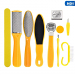 10 tk/komplekt Professionaalne pedik&uuml;&uuml;ri komplekt Rasp Foot File Callus Remover Scraper Foot Care Tool Kit