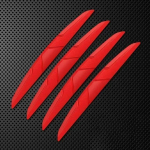 4TK Auto Serva Kokkup&otilde;rkevastane Kaitseriba Kleebised Silikoonist Auto K&uuml;ljekaitse Kaitsmed Tahavaatepeegli Katte Kaitseriba punane