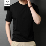 Xinjiangi puuvillast &uuml;mmarguse kaelusega aluss&auml;rk l&uuml;hikeste varrukatega T-s&auml;rk meestele, vaba l&otilde;ikega, suvine, poolpikkade varrukatega, mitmek&uuml;lgne meeste aluss&auml;rk L