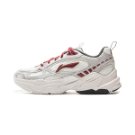Li Ning Meteor 2K Klassikaline Mood Mitmek&uuml;lgne Retro Mugav Libisemiskindel Kulumiskindel Hingav Madala S&auml;&auml;rega Isa Kingad Naiste toss Valge Hall AGCV114-4 36⅓