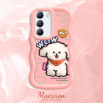 V&auml;rvitud muster Big Wave Edge pehme silikoon materjal Macaron telefoni &uuml;mbris p&otilde;rutuskindel kaitsev kummist korpus OnePlus Vivo Motorola Moto jaoks Vivo Y12S 2021 must