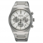 SEIKO kvartsist CHRONOGRAPH safiirterasest meeste k&auml;ekell SSB451P1 h&otilde;be