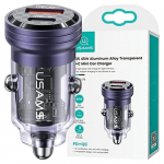 Usams Ład. Sam. C35 Usb+Usb-C 45Wfast Charge Fioletowy/Purple Cc175Cc02 (Us-Cc175)