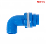Sisem&otilde;&otilde;t 20 kuni 50 mm L-t&uuml;&uuml;pi PVC toru &uuml;hendused Akvaariumi &auml;ravoolu liitmikud Niisutustoru 20mm valge