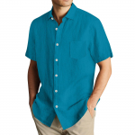 Hawaii s&auml;rk meestele, meeste vintage n&ouml;&ouml;pidega keeglis&auml;rgid l&uuml;hikeste varrukatega suvine rannas&auml;rk XXXL
