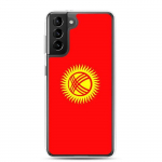 Coque T&eacute;l&eacute;phone &ndash; Samsung &ndash; Galaxy S10 &ndash; Drapeau Kirghizistan &ndash; Souple &ndash; mitmev&auml;rviline