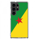 Coque T&eacute;l&eacute;phone &ndash; Samsung &ndash; Galaxy S24 &ndash; Drapeau Guyane &ndash; Supp &ndash; Mitmev&auml;rviline