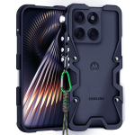 Metallist soomus Moto Edge60 jaoks Raam Motorola Edge 60s 60 Pro jaoks Alumiiniumisulamist kaitseraam P&otilde;rutuskindel &uuml;mbris Motorola Edge 60 Pro must