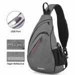 Mixi Meeste &Uuml;he &Otilde;la Seljakott Naiste Sling Kott Crossbody USB Poiste Jalgrattasport Reisimine Mitmek&uuml;lgne Mood &Uuml;li&otilde;pilane Kool 17 Inches hall v&auml;rv