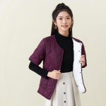 Talvine ema kleit puuvillane riietus naiste l&uuml;hikeste varrukatega polsterdatud paksendatud suurendatud puuvillane jakk keskealine saab kanda pahupidi naiste 2366 5XL