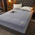 HOT 9 v&auml;rvi Velvet Queen/king voodilina kaitse Paigaldatud talvemadratsi kate libisemiskindel Twin ilma padjap&uuml;&uuml;rita Bed sheet (90x200x25cm)