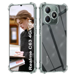 TPU l&auml;bipaistev &uuml;mbris Realme C63 4G C61 C65 C67 Note 60 50 jaoks, kaitse&uuml;mbris, p&otilde;rutuskindel kaitseraud neljas nurgas, Coque Fundas Realme Note 60