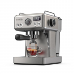HiBREW H10A poolautomaatne espressokohvimasin, 19 baari r&otilde;hk, k&uuml;lma/kuuma kohvi valmistaja, piimavahustaja, reguleeritav temperatuur, 350 ml kann h&otilde;be