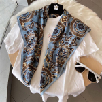 90*90 cm ruudukujuline toimne puuvillane sall naiste pear&auml;tikud ja &uuml;mbrised Luksuslikud tr&uuml;kitud kaelasallid Hijab Bandana Pashmina One Size