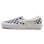 Vans OG Classic Slip-On LX Sinine Ruuduline Unisex Tossud Valge VN0A32QNP4I 40.5
