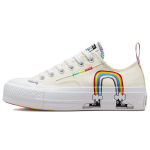Converse Chuck Taylor All Star Lift Platvorm Madal Pride Unisex Tossud Kreemjas Egrett &Uuml;likoolipunane A02264C 48