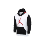 Air Jordan V&auml;rviplokk Logotr&uuml;kiga Fliisvoodriga Kapuutsiga Jakk Meeste Kapuutsiga Valge CK1349-100 XS