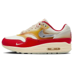 Nike Air Max 1 pehme vin&uuml;&uuml;l naiste tossud Red Sail Metallic-Silver FN7683-133 36.5