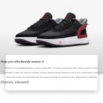 Air Jordan Day 1 EasyOn GS Bred Laste tossud Must jahehall Valge FQ1306-006 37.5