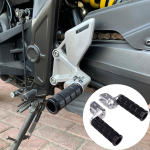 Mootorratta Esipedaalid Mittep&uuml;sivad Tooniga Jalatugedega Reguleeritavad Mittep&uuml;sivad Sobivad Suzuki SV650 jaoks (Must) must
