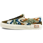 Vans Slip-On Pl&uuml;&uuml;sist Spleissing Retro V&auml;rviplokk Vabaaja Madalad Rula Kingad Unisex Tossud Roheline VN0A3WM52UZ 41