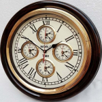 Antiikse v&auml;limusega seinakell maailmaaja 5 riigi aja j&auml;rgi puidust