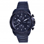 Renoveeritud Fossil Bronson Kronograaf Roostevabast Terasest Must T&auml;hikuga Kvartsmehaanismiga Meeste K&auml;ekell FS5853