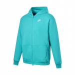 Nike Sportswear Club Fleece &Uuml;lem&otilde;&otilde;duline T&auml;is-t&otilde;mblukuga Kapuutsiga Huppar Laste pealmine riietus Kaktuse-Roheline Valge FD2931345 XS