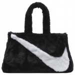 Nike Sportswear kunstkarusnahast 10L kandekott Must Vabaaja FB3050-010 valge/must