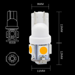 LightBox T10 194 168 W5W LED Soe Valge Asendus Universaalne Auto Valgustus Kaart Kuppel valge