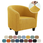 Polarfliisist veniv klubisofa kate &Uuml;hekohalise tugitooli kate Kaarekujulised toolikatted elutuppa Lemmiklooma Laste diivani kate Kodu 1pc club chair cover beige