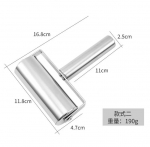 Roostevabast terasest topeltpeaga rullimistihvt Mittekleepuv tainas taignarull K&ouml;&ouml;gipelmeenid masin Nuudlid pitsapirukad K&uuml;psetust&ouml;&ouml;riistad